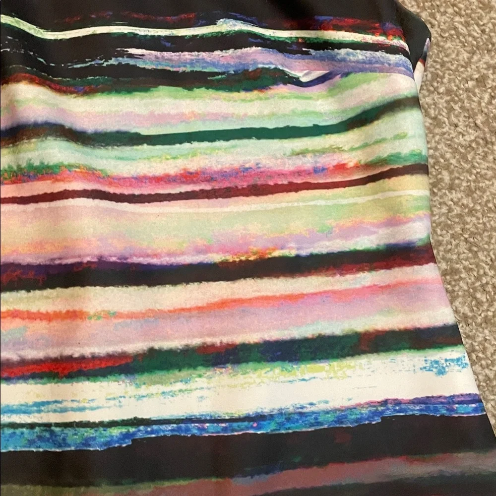 Tommy Hilfiger Multicolor Striped Sleeveless Midi Dress